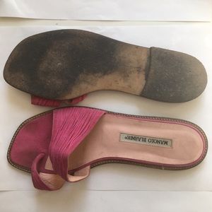 Manolo Blahnik slide sandals